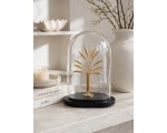 J-Line Decoratieve Stolp Palm Tree Glas Goud/Zwart Small